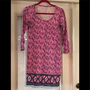 Lilly Pullitzer stretch cotton shift dress bamboo